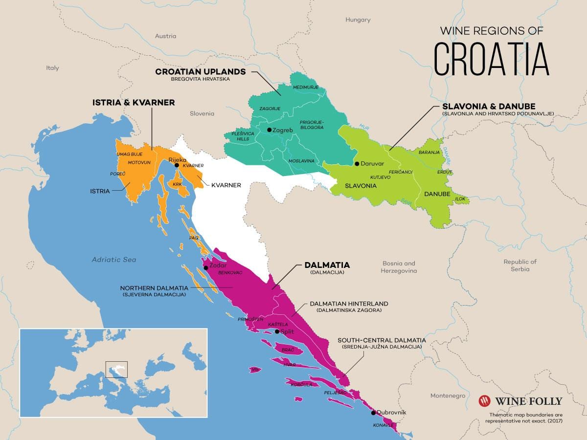 žemėlapis kroatija rūsiai