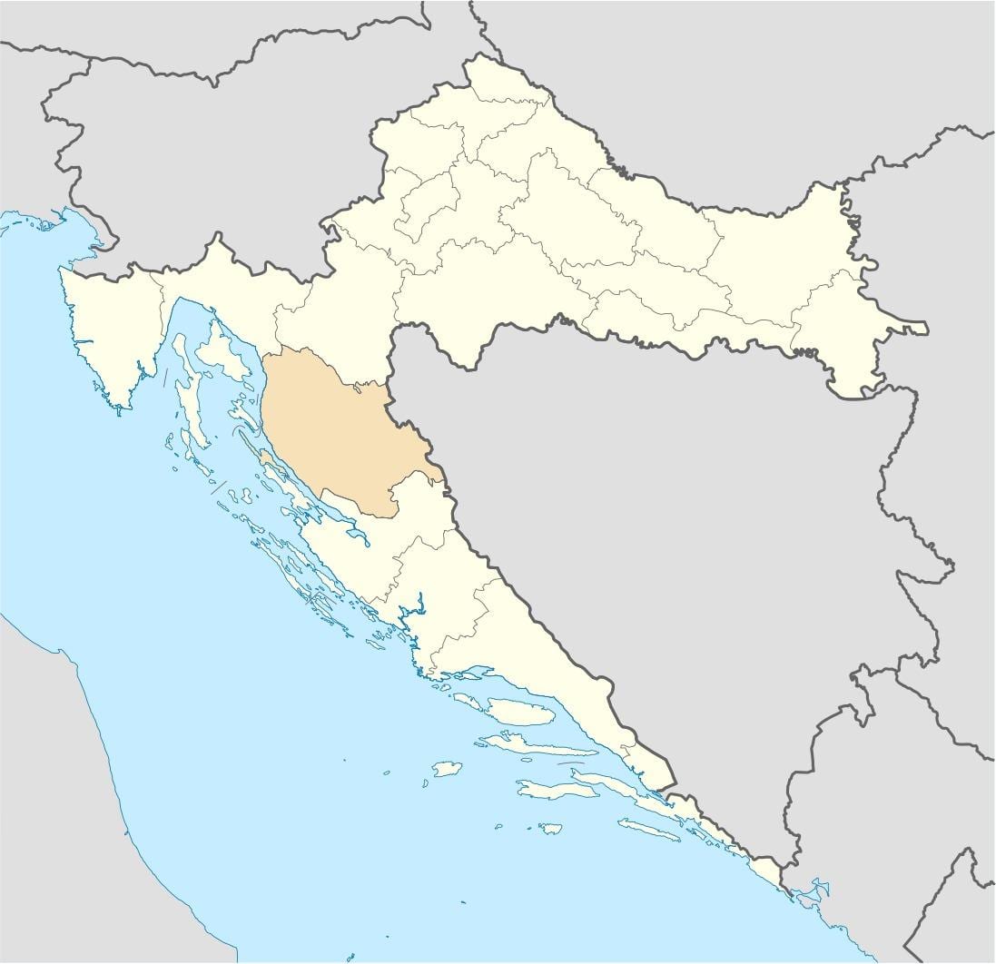 senj kroatijos žemėlapis
