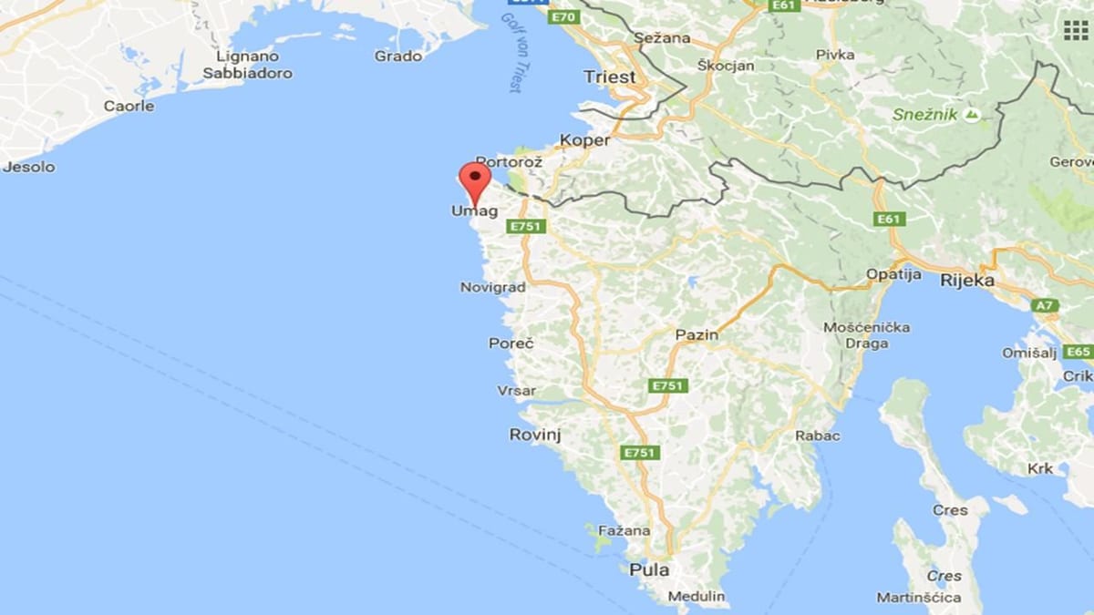 žemėlapis umag kroatija