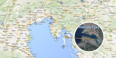 Cres žemėlapis kroatija