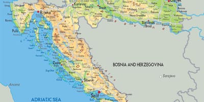 Kroatija žemėlapyje