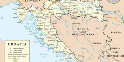 Važiavimo žemėlapis kroatija