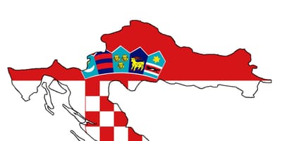 Kroatijos žemėlapis, vėliava